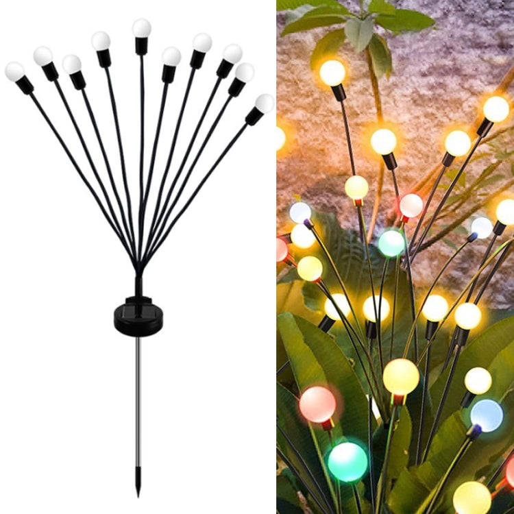 2sets Solar Firefly Lights Christmas Outdoor Garden Waterproof Lawn Lights