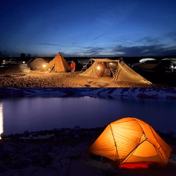 Outdoor Solar Energy Charging Camping Light Hanging Multi-Functional Tent Lamp Power Outage Emergency Lights