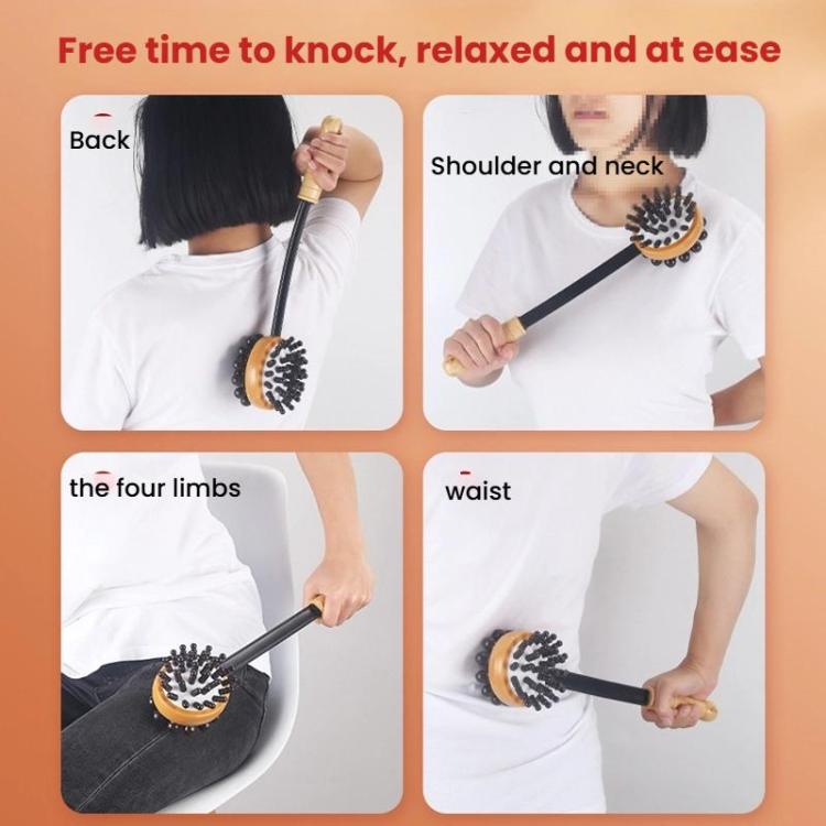 Handheld Knocking Fitness Hammer Double Head Meridian Massage Hammer, Round