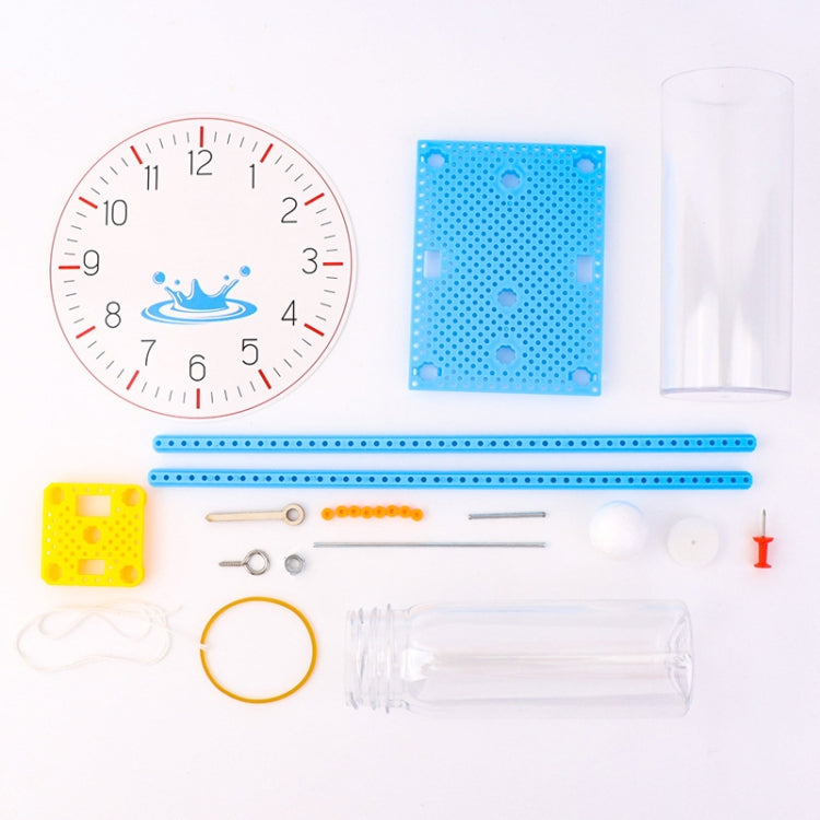 Children DIY Water Drops Clock Pupils Science Experiment Teaching Aids Physics Science Puzzle Toys