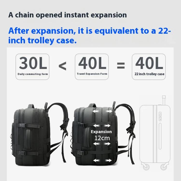 BANGE BG-3055 Men Large Capacity Shoulder Bag Expanded Capacity Business Travel Backpack