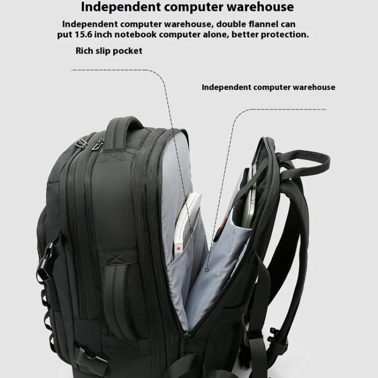 BANGE BG-3055 Men Large Capacity Shoulder Bag Expanded Capacity Business Travel Backpack
