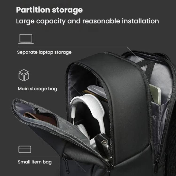 BANGE BG-3057 Large Capacity Men Business Work Lightweight Computer Backpack