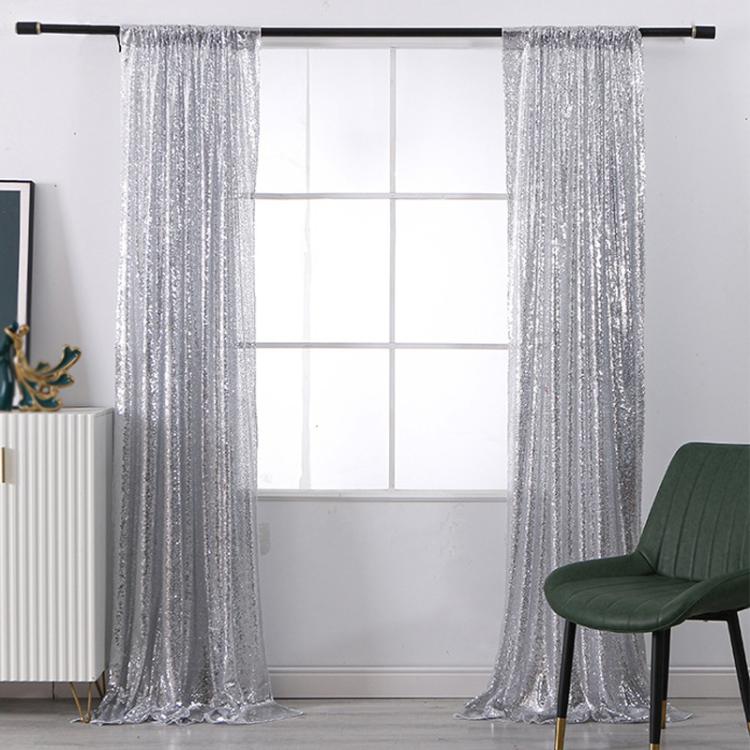 Hotel Wedding Banquet Site Background Curtains Embroidered Cloth Sequin Curtains Festival Party Decoration