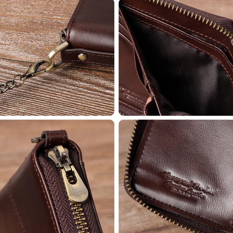 HUMERPAUL BP783 Unisex Short Leather Wallet With RFID Multi-Card Holder