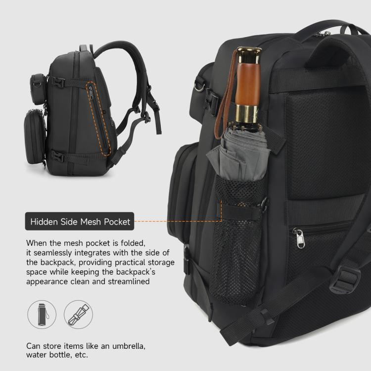 Tigernu T-B9836 3-in-1 Detachable Men Backpack Convertible Travel Laptop Bag for Sports & Commuting