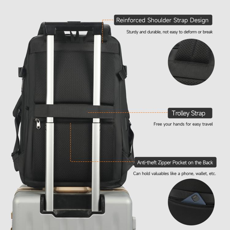 Tigernu T-B9836 3-in-1 Detachable Men Backpack Convertible Travel Laptop Bag for Sports & Commuting