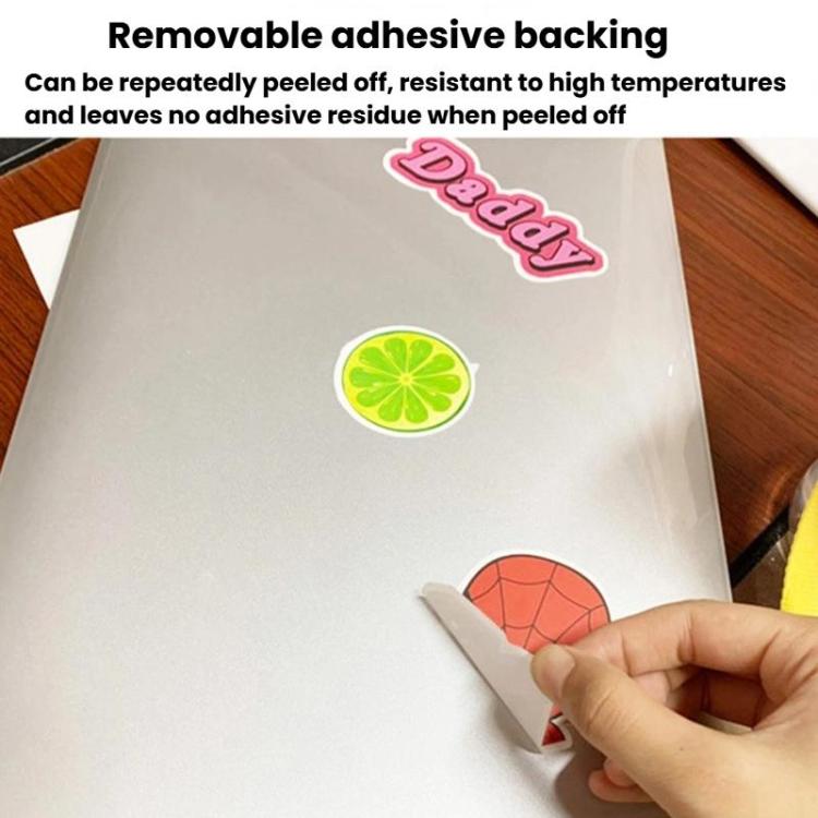 2sets English Stickers Personalized Decorative Luggage Notebook Waterproof Removable Stickers