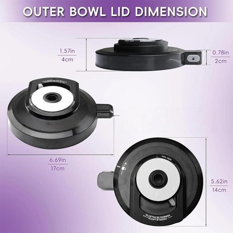 Replacement Outer Bowl Lid For Ninja NC299AMZ/NC301/NC300 Ice Cream Maker