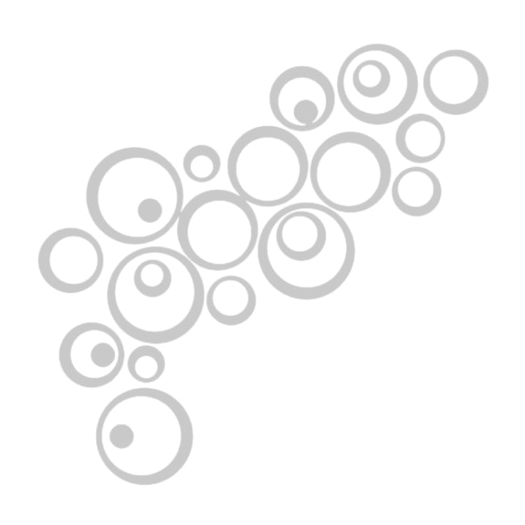 24 PCS 3D DIY Circles Decoration Mirror Wall Stickers for TV Background Home Decor Acrylic Decor Wall Art