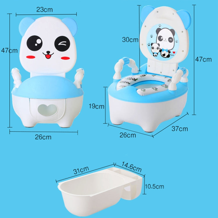 Baby Potty Toilet Bowl Training Seat Portable Urinal Comfortable Backrest Cartoon Cute Toilet