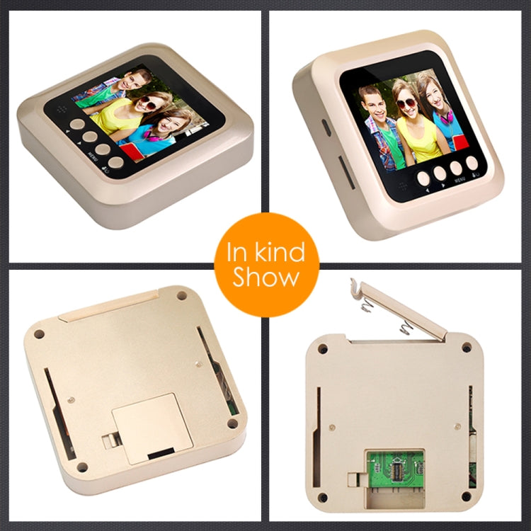 W5 2.4 inch Screen 2.0MP Security Camera No Disturb Peephole Viewer Doorbell, Support TF Card / Night Vision / Video Recording