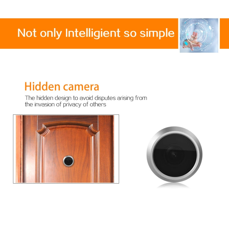 X5 2.4 inch Screen 2.0MP Security Camera No Disturb Peephole Viewer, Support TF Card