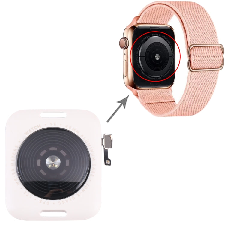 Glass Back Cover With Wireless Charging Coil For Apple Watch Series SE 2022 40mm GPS Edition(Starlight Color)