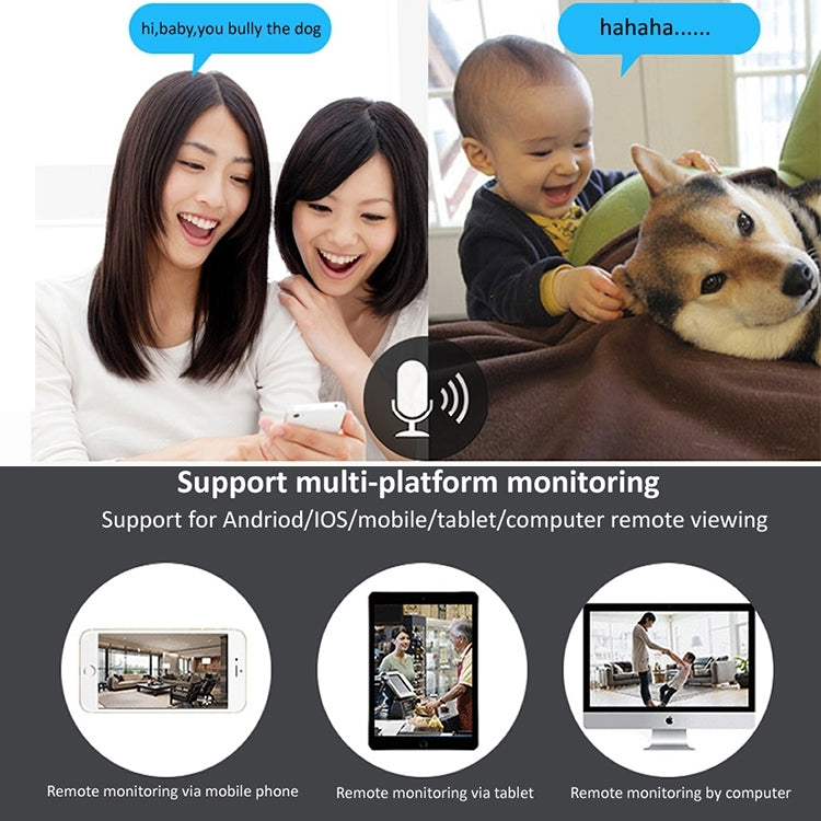 YH001 720P HD 1.0 MP Wireless IP Camera, Support Infrared Night Vision / Motion Detection / APP Control, AU Plug