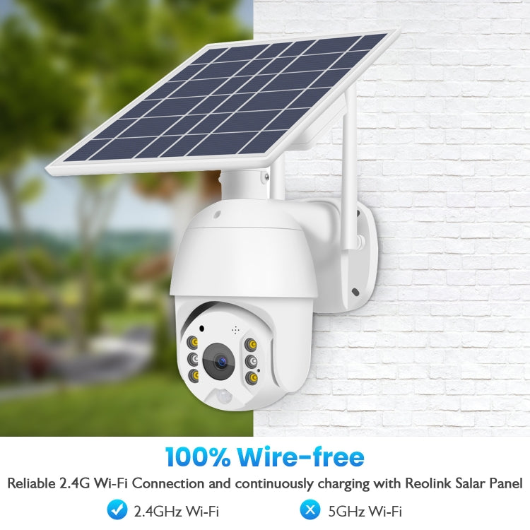 T16 1080P Full HD Solar Powered WiFi Camera, Support PIR Alarm, Night Vision, Two Way Audio, TF Card