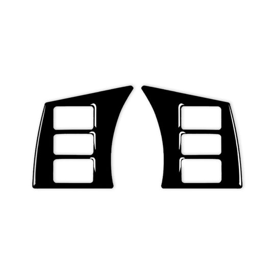For Nissan 350Z 2003-2009 2pcs Car Steering Wheel Button Frame Type A Decorative Stickers, Left and Right Drive Universal
