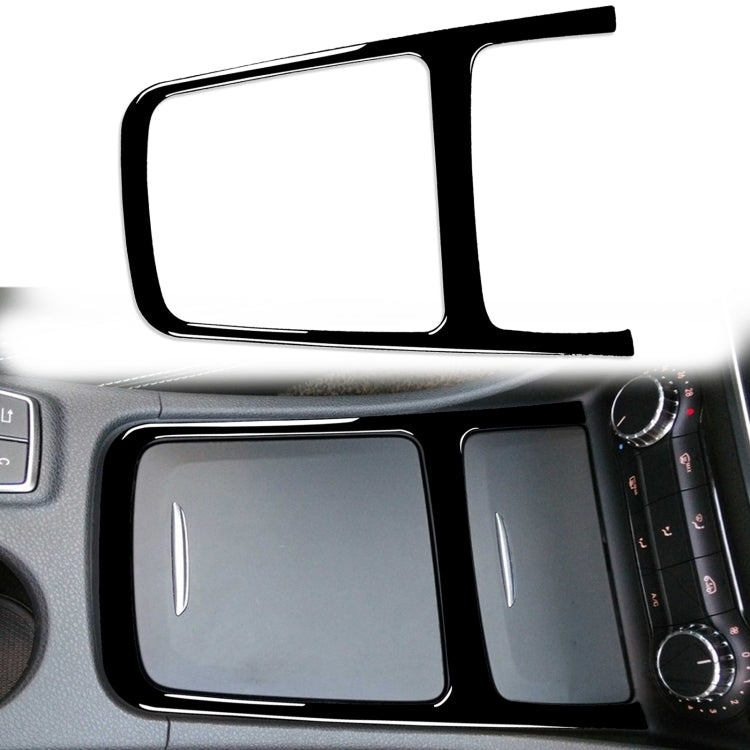 Car Central Control Storage Box Frame Decorative Sticker For Mercedes-Benz A-class 2013-2018 / CLA 2013-2017 / GLA 2015-2018, Left and Right Drive Universal