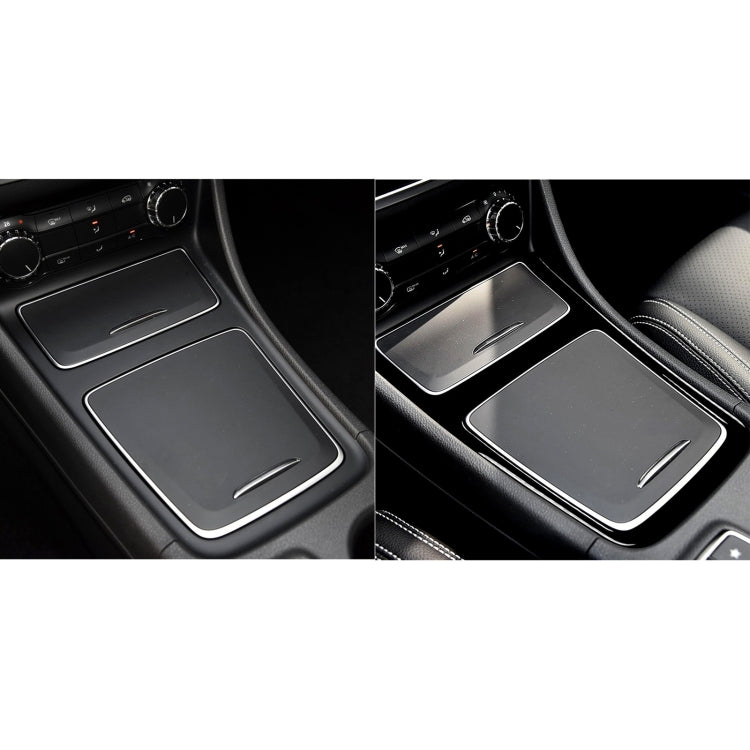 Car Central Control Storage Box Frame Decorative Sticker For Mercedes-Benz A-class 2013-2018 / CLA 2013-2017 / GLA 2015-2018, Left and Right Drive Universal