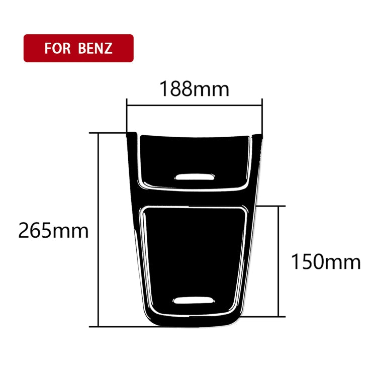 Car Central Control Panel Decorative Sticker For Mercedes-Benz A-class 2013-2018 / CLA 2013-2017 / GLA 2015-2018, Left and Right Drive Universal