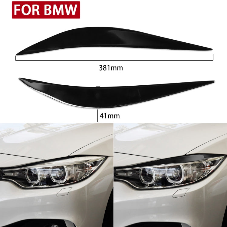 Pair Car Lamp Eyebrow Soft Decorative Sticker for BMW 4 Series F32/F33/F36 2012-2017, M3 F80 & M4 F82/F83 2014-2016