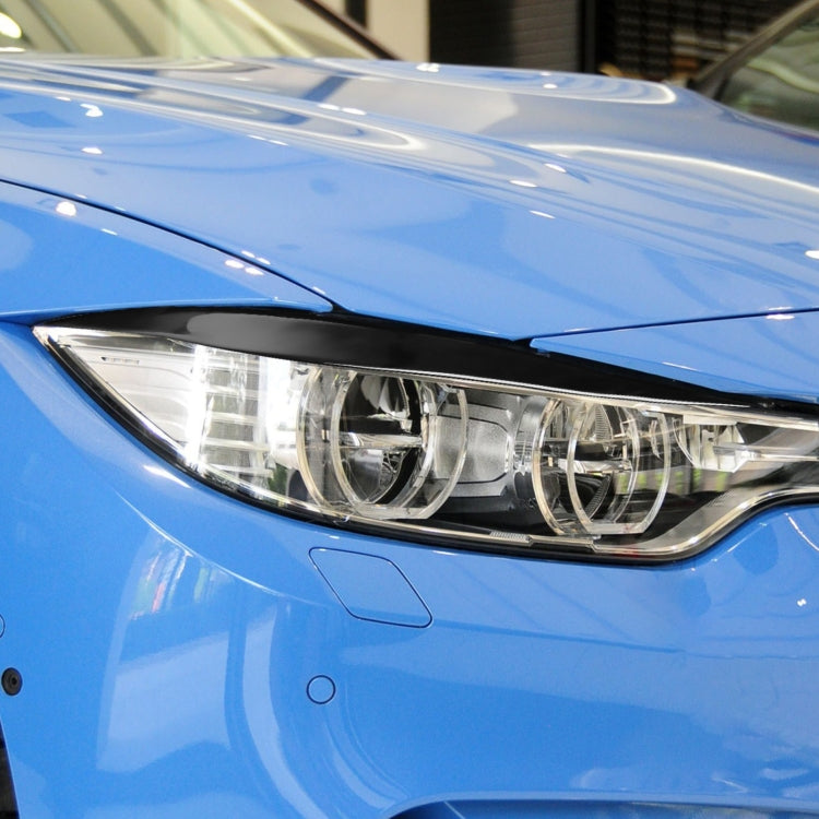 Pair Car Lamp Eyebrow Soft Decorative Sticker for BMW 4 Series F32/F33/F36 2012-2017, M3 F80 & M4 F82/F83 2014-2016