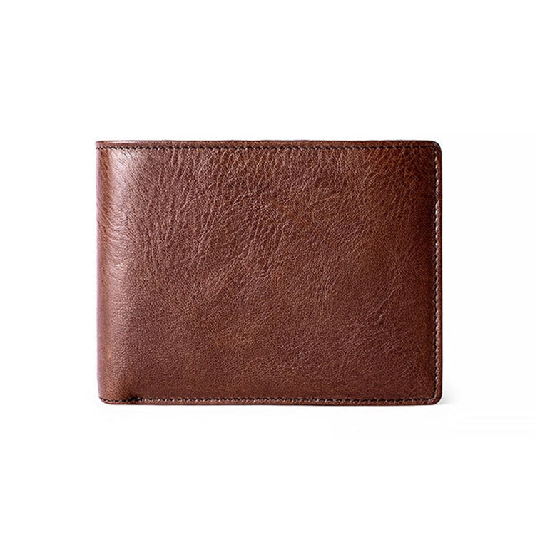8016 Retro Cowhide Leather Multiple Card Slots Wallet for Men, with Removable Card Holder