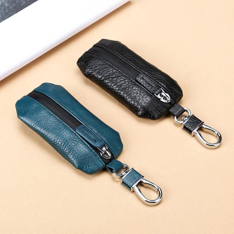 TP-9016 Litchi Texture Waterproof Zipper Car Key Bag