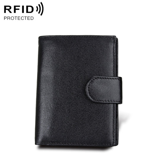 Antimagnet RFID Genuine Leather Wallet / Passport Package / Cowhide Card Slot for man