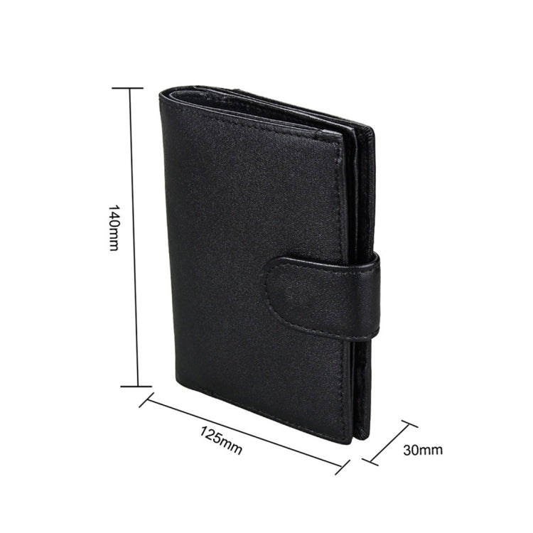 Antimagnet RFID Genuine Leather Wallet / Passport Package / Cowhide Card Slot for man