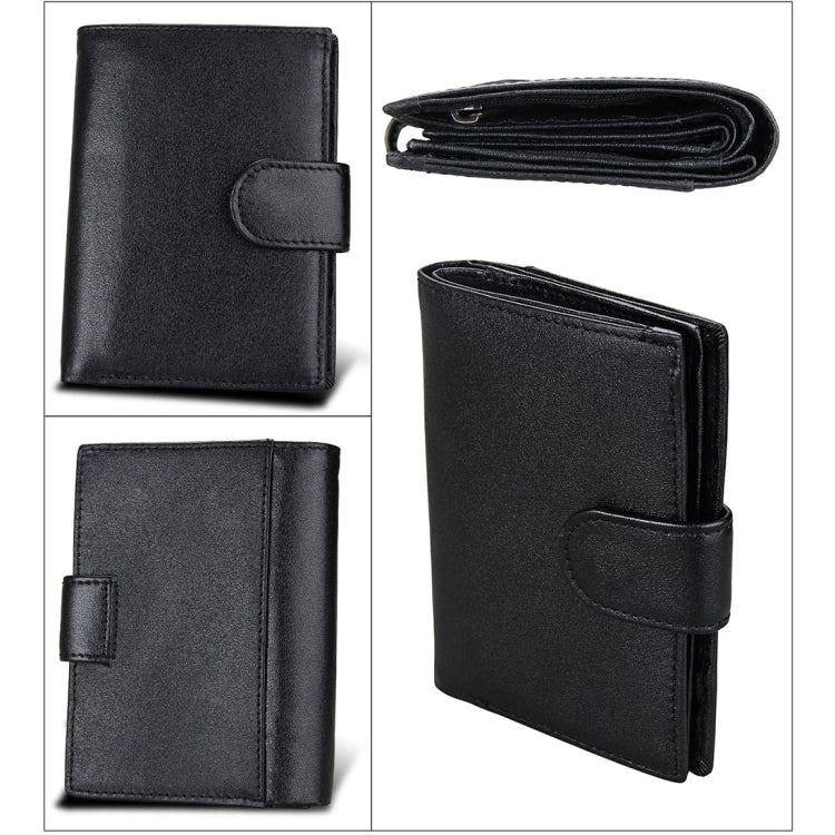 Antimagnet RFID Genuine Leather Wallet / Passport Package / Cowhide Card Slot for man