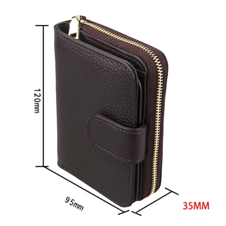 KB132 Female Style Full Grain Cow Leather Multifunctional RFID Wallet/ Card Bag/ Driving License Package