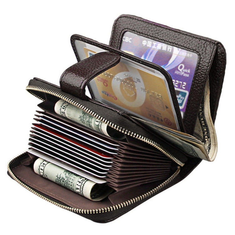 KB132 Female Style Full Grain Cow Leather Multifunctional RFID Wallet/ Card Bag/ Driving License Package