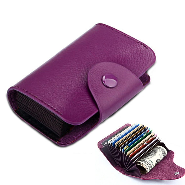 KB39 Simple Fashion Genuine leather Organ Card Bag Candy Color Card Package