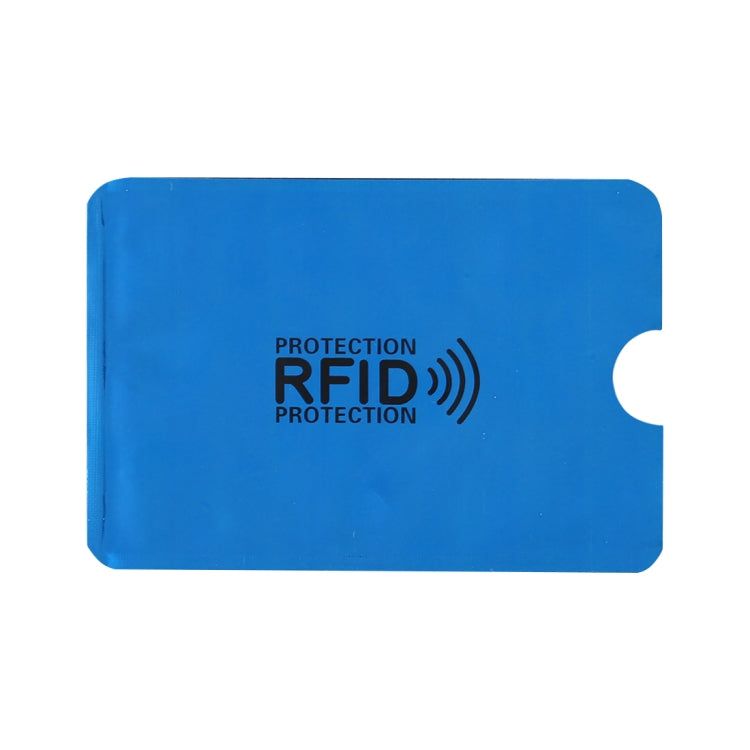100pcs Aluminum Foil RFID Blocking Credit Card ID Bank Card Case Card Holder Cover, Size: 9 x 6.3cm