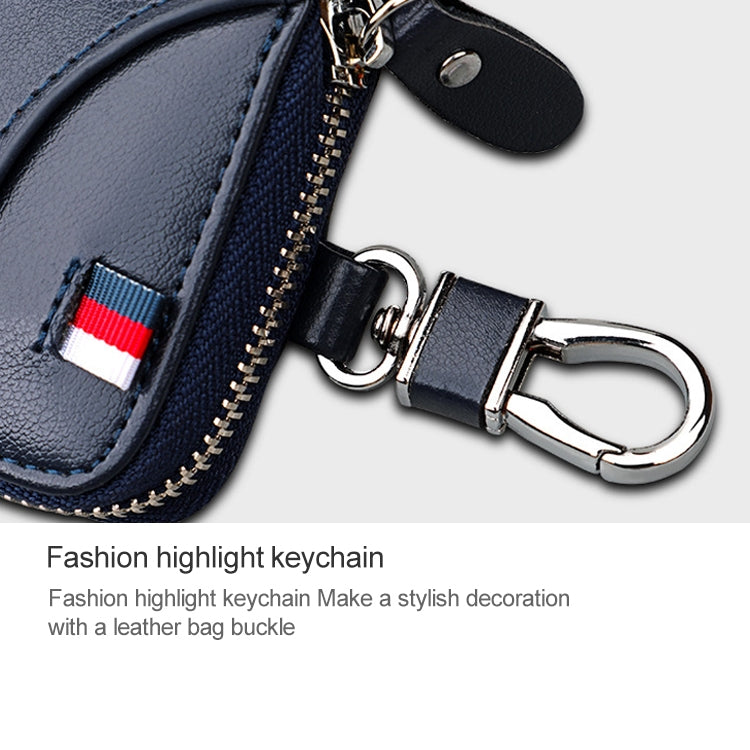 9102 Multi-function Waist Hanging Leather Zipper Wallet Keys Holder Bag