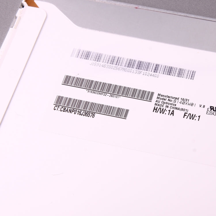 B140XW01 14 inch 16:9 High Resolution 1366 x 768 Laptop Screens 40 Pin LED TFT Panels