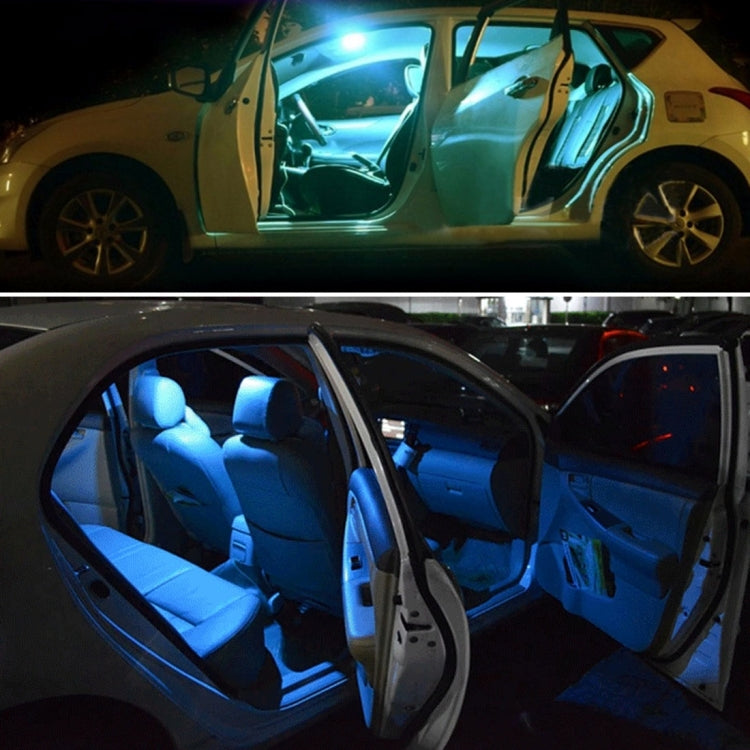 2 PCS Colorful 41MM T10 + Bicuspid Port Remote Control Car Dome Lamp LED Reading Light with 15 LED Lights