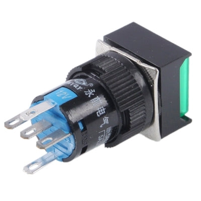 Car DIY Square Button Push Switch with LED Indicator, DC 24V