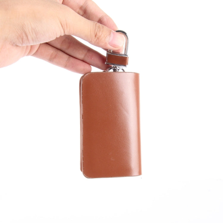 Universal Leather Flash Powder Texture Waist Hanging Zipper Wallets Key Holder Bag (No Include Key)