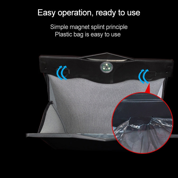 Car Multifunctional LED Design Hanging Folding Garbage Bin Storage Box