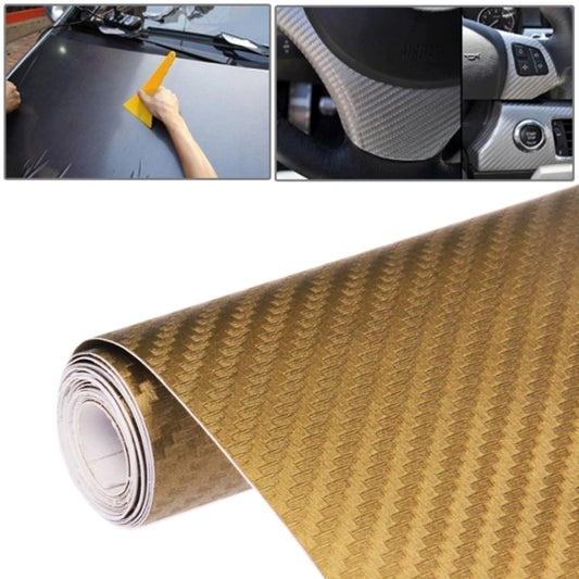 Car Decorative 3D Carbon Fiber PVC Sticker, Size: 152cm x 50cm