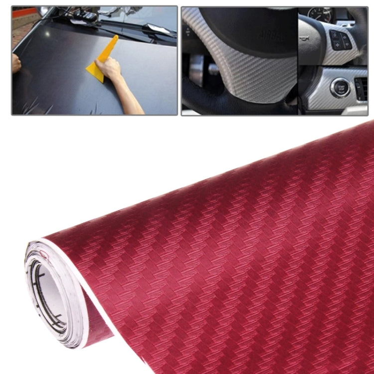 Car Decorative 3D Carbon Fiber PVC Sticker, Size: 152cm x 50cm