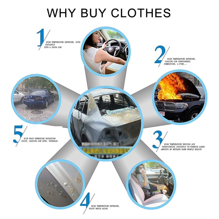 Anti-Dust Anti-UV Heat-insulating Elastic Force Cotton Car Cover for Hatchback Car, Size: 3.9m~4.19m