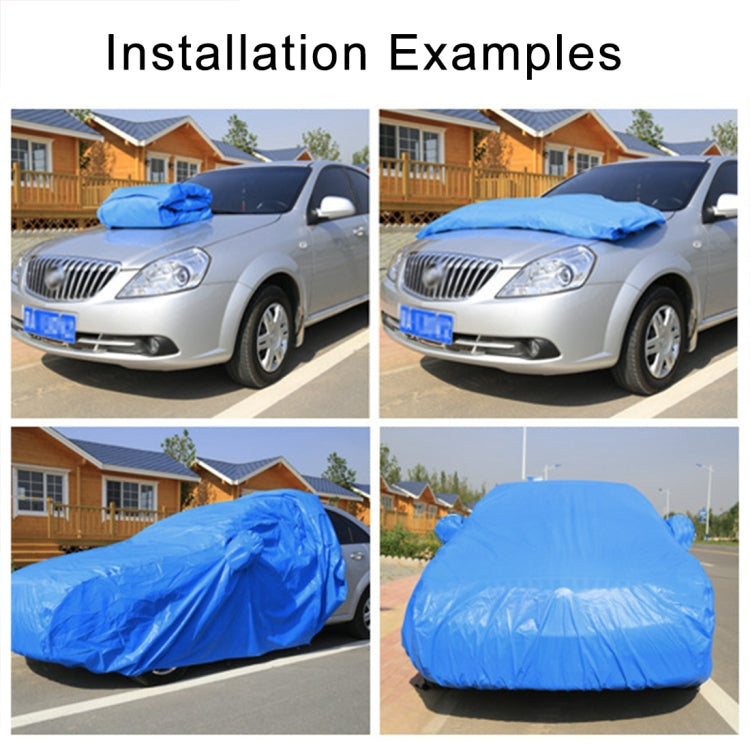 Anti-Dust Anti-UV Heat-insulating Elastic Force Cotton Car Cover for Hatchback Car, Size: 3.9m~4.19m