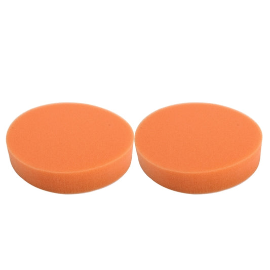 2 PCS Car Wax Sponge Round Shape Sponge High-density Waxing Sponge，Size:12.5 x 12.5cm