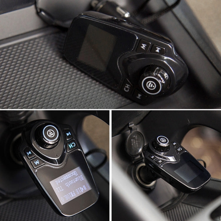 T11 Bluetooth FM Transmitter Car MP3 Player with LED Display, Support Double USB Charge & Handsfree & TF Card & U Disk Music Play Function