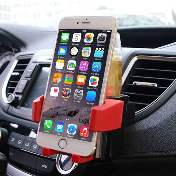 SHUNWEI SD-1027 Car Auto Multi-functional ABS Air Vent Drink Holder Bottle Cup Holder Phone Holder Mobile Mount
