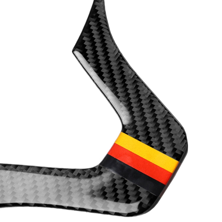 Car German Flag Carbon Fiber Steering Wheel Decorative Sticker for Mercedes-Benz