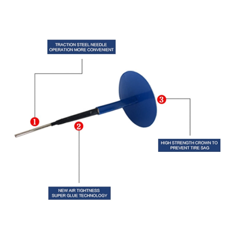 24 PCS 6mm Mushroom Nail-tyre Film Tyre Cold Patch Film Rubber Tire Repair Kit